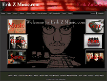 Tablet Screenshot of erikzmusic.com